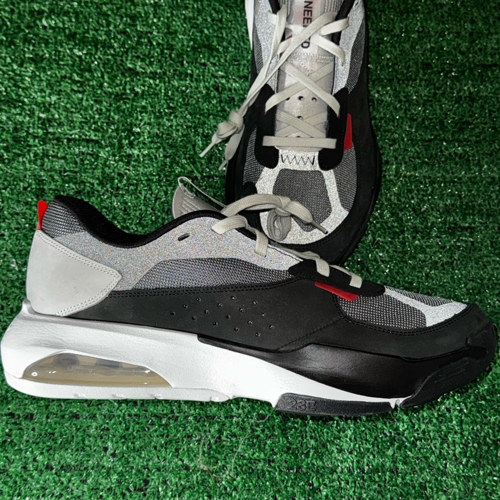 Jordan Black, White, and Red Sneakers Size: 14 US / 48.5 EU / 32 CM. New